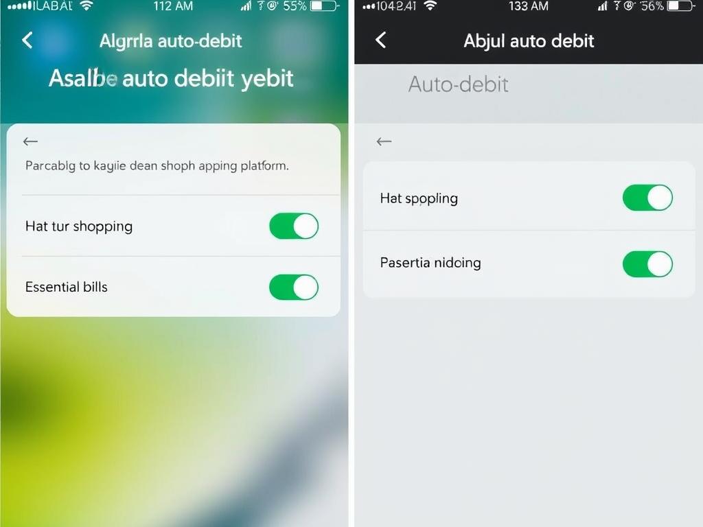 Ilustrasi menonaktifkan fitur autodebet pada aplikasi dompet digital