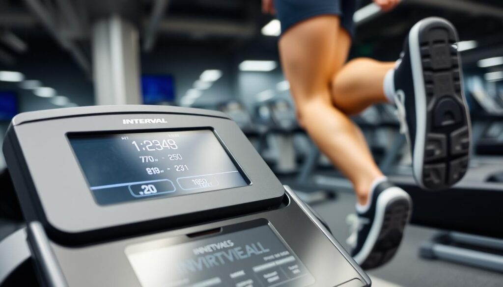 Latihan speed interval di treadmill dengan pengaturan kecepatan berbeda Latihan speed interval di treadmill dengan pengaturan kecepatan berbeda