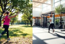 Perbandingan manfaat latihan outdoor di taman dengan latihan indoor di gym